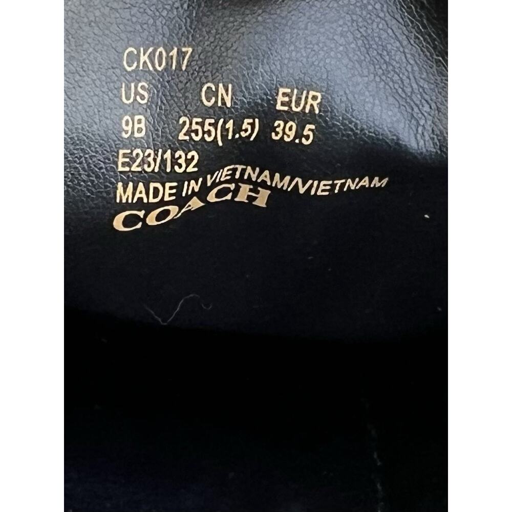 COACH Jolene 13MM Burgundy Leather Loafers Women's Size 9 US NEW - Picture 12 of 16